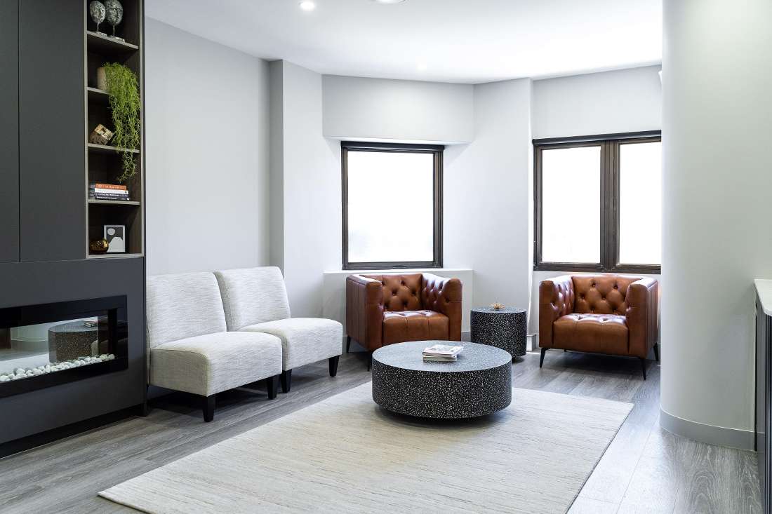 Comfortable waiting Area at the smile suite